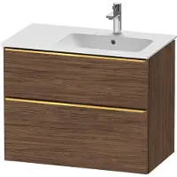 Duravit D-Neo bâti-support lavabo suspendu, 810x625x462mm, 1 tiroir, avec poignée or poli, DE4367034210000