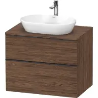 Duravit D-Neo, sous-lavabo en console suspendu, 800x664x550mm, 1x tiroir, 1x tiroir, avec poignée noir