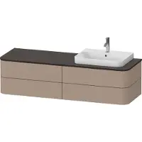 Duravit Waschtischunterschrank o. ES Happy D.2 Plus 40,8x160cm, 4 Schubkästen, BP r, leinen