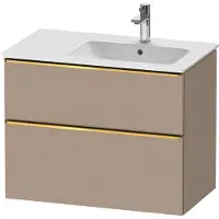 Duravit D-Neo bâti-support lavabo suspendu, 810x625x462mm, 1 tiroir, avec poignée or poli, DE4367034750000