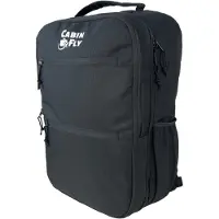 CabinFly Skyrocket Air France Rucksack, 55 x 35 x 25 cm, KLM Handgepäck, Air Italia, Reisetasche, 48 l, 55 x 35 x 25 cm, Schwarz