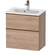 Duravit D-Neo bâti-support lavabo suspendu, Compact, 610x625x372mm, 1 tiroir, avec poignée bronze brossé