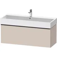 Duravit D-Neo bâti-support lavabo suspendu, 1184x440x442mm, 1 tiroir, avec poignée noir diamant