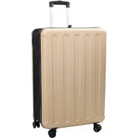 vidaXL Koffer mit Schloss Champagner 50 x 30 x 76 cm ABS Kunststoff