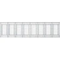 vidaXL Gabionen-Hochbeet 3 stk. 400 x 100 x 60 cm Verzinkter Stahl