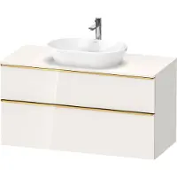 Duravit D-Neo Meuble sous-vasque sur console suspendu, 1200x664x550mm, 1 tiroir, 1 tiroir, avec poignée or