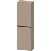 Duravit Halbhochschrank D-Neo 40x24cm, 1 Tür, 4 Bö, An L, sw/Leinen