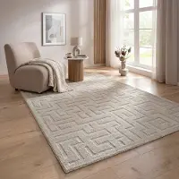 The Carpet Designteppich "Elisa" rechteckig 15 mm Höhe mit klaren geometrischen Formen und Linien