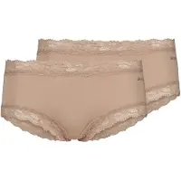 Skiny Panty "Advantage Modal Lace", Damen, Gr. 42, 2 Stk., beige, Obermaterial: 93% Modal, 7% Elasthan, unifarben, Unterhosen Panty