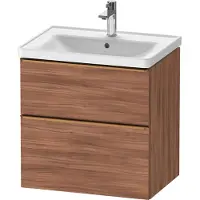 Duravit D-Neo Waschtischunterbau wandhängend, 634x625x452mm, 1 Auszug, 1 Schubkasten, mit Griff Bronze gebürstet, DE4354004790000
