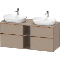 Duravit Waschtischunterschrank D-Neo 140x55cm, 2 SBK, 2 A, B bs, b geb/Leinen