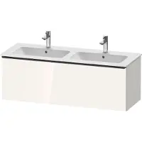 Duravit Waschtischunterschrank D-Neo 128x46,2x44cm, 1 A, wd, schwarz/weiß hgl