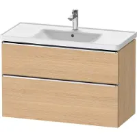 Duravit Waschtischunterschrank D-Neo 98,4x45,2cm, ch/Ei N, 1 Schubk., 1 Ausz.
