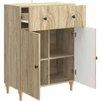 vidaXL Sideboard Sonoma-Eiche 66 x 34,5 x 90 cm Holzwerkstoff