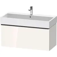 Duravit D-Neo bâti-support lavabo suspendu,984x440x442mm, 1 tiroir, avec poignée noir diamant