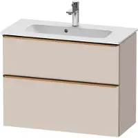 Duravit D-Neo bâti-support lavabo suspendu, Compact, 810x625x372mm, 1 tiroir, avec poignée bronze brossé