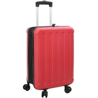 vidaXL Koffer mit Schloss Rot 34 x 23 x 55,5 cm ABS Kunststoff