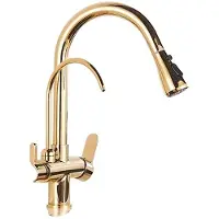 OEM Küchenarmatur, ausziehbares Design, Wasserfilterhahn, Gold A