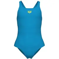 Arena Badeanzug "G DYNAMO JR ONE PIECE R", Jungen, Gr. 152 (146), N-Gr, blau (turquoise, gelb star), Obermaterial: 80% Polyamid, 20% Elasthan, Badeanzüge Badeanzug