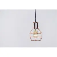 Azzardo Leuchte Carron 1 Kupfer Ø 15 x 130 cm höhenverstellbar für 1x E27 max. 60W