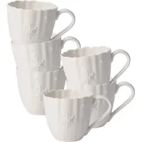Villeroy & Boch Tasse "Tassen Toy's Delight Royal Classic 180 ml 6er Set weiß", weiß, 6 tlg., Porzellan, Trinkgefäße, Tasse