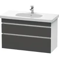 Duravit Waschtischunterschrank DuraStyle 100x45,3cm, gra m/we ma, 2 SchKa., wandhängend