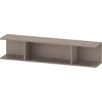 Duravit Ketho.2 Wandregal, 150x800x170mm, 3 offene Fächer, K21208043430000, Farbe: Basalt Matt Dekor