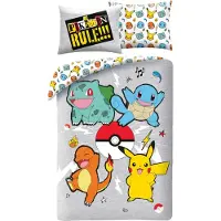 Halantex Jugendbettwäscheset 140X200 Pokemon Pikachu Mikrofaser