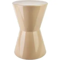 Mondex Beistelltisch/ Hocker Metall ROGER 29,5x29,5x45 cm Beige 1 Stk.