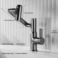 OEM Intelligente thermostatische Armatur, eine Hebelhandhabung – Badezimmerarmatur und Küchenarmatur (verchromt, grau)