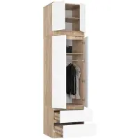 RAUMHIRSCH FURNITURE Funktionaler Kleiderschrank S60 mit Aufsatz und 2 Schubladen
