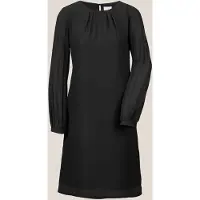 MADELEINE Sommerkleid "Kleid Elegantes, gerades Langarmkleid", Damen, Gr. 34, N-Gr, schwarz, Obermaterial: 100% Polyester PES., Modern, normal, Kleider Sommerkleid