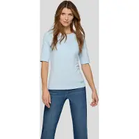 Rabe Kurzarmshirt unifarben, mit Rundhals