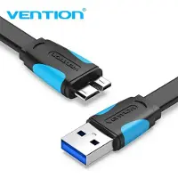 Vention Flaches USB 3.0 A auf Micro-B Kabel VAS-A12-B200 2m Schwarz