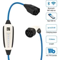 NRGKick Optimal, Blau, Typ 2, Gerade, Gerade, IP67, IP69K, 22 kW