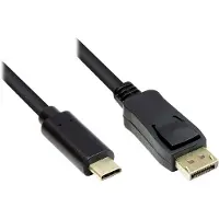 Alcasa GC-M0107, 3 m, USB Typ-C, DisplayPort, Stecker, Stecker, Gerade