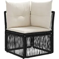 vidaXL Gartensofa-set 7 stk. 7-Sitzanzahl Schwarz Poly-Rattan