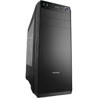 Modecom OBERON PRO LE, Midi Tower, PC, Schwarz, ATX, ITX, micro ATX, SPCC, Heimbüro