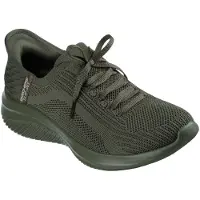 SKECHERS Slip-ins - Ultra Flex 3.0 - Pure Color Damen Komfort-Schlupfschuhe zum Reinschlüpfen Olive, 150447-OLV