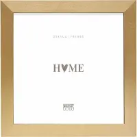 Deknudt Frames Deknudt S47BB2 Bilderrahmen gold mit schwarzem Rand 30x30cm aus Kunststoff
