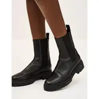 Ba&sh für Damen. 2H20CODA Coda Lederstiefel schwarz (40), 3 bis 5 cm, Keine, Lässig