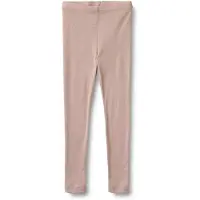 Wheat Leggings "Wool Leggings Agi", Jungen, Gr. 128, N-Gr, rosa (dry rose), Jersey, Obermaterial: 100% Wolle, unifarben, figurbetont knöchellang, Hosen Leggings