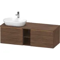 Duravit Waschtischunterschrank D-Neo 140x55cm, 2 A, 1 Pl, B L, b geb/Nu dkl.