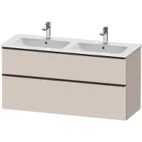 Duravit D-Neo bâti-support lavabo suspendu, 1280x625x462mm, 1 tiroir, avec poignée diamant noir