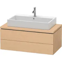 Duravit L-Cube Meuble sous-lavabo pour console, suspendu, 2 tiroirs, 1020x400x547mm, LC581903030