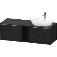 Duravit Waschtischunterschrank D-Neo 140x55cm, 2 A, 1 Pl, B R, b geb/Eiche sw