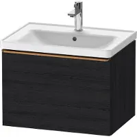 Duravit D-Neo bâti-support lavabo suspendu, 634x440x452mm, 1 tiroir, avec poignée bronze brossé