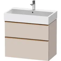 Duravit D-Neo bâti-support lavabo suspendu,784x625x442mm, 1 tiroir, avec poignée bronze brossé