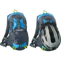 Fischer Fahrrad Fahrradrucksack "Rucksack mit Helmnetz" mit Helmnetz