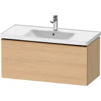 Duravit D-Neo bâti-support lavabo suspendu, 984x440x452mm, 1 tiroir, avec poignée bronze brossé